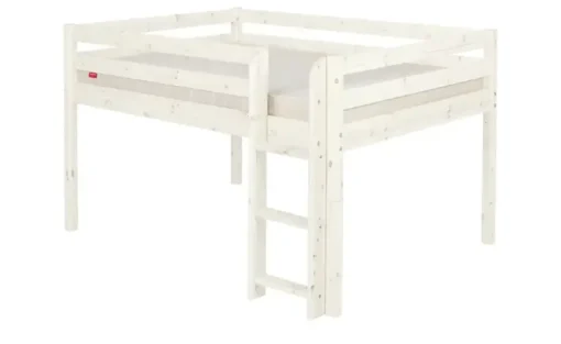 FLEXA Halbhohes Bett Flexa Classic | senkrechte Leiter, 140x200 cm