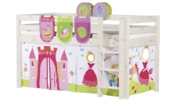 FLEXA Halbhohes Bett Flexa Classic | senkrechte Leiter, 140x200 cm