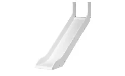 FLEXA Halbhohes Bett mit Rutsche Flexa White | Senkrechte Leiter, Weiß