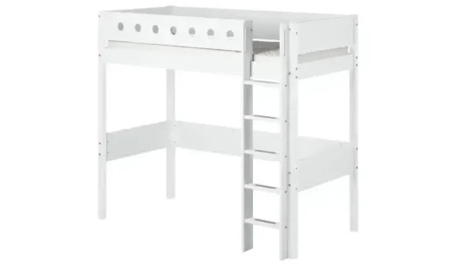 FLEXA Hochbett mit senkrechter Leiter Flexa White | Weiß