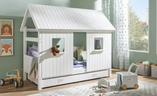 FLEXA Kojenbett mit Dachaufbau Hygge | Möbel Höffner