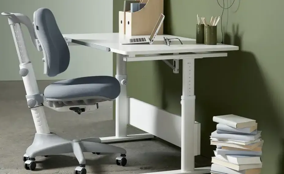 FLEXA Schüler-Schreibtischstuhl Verto | Blau, Grau, Eisblau