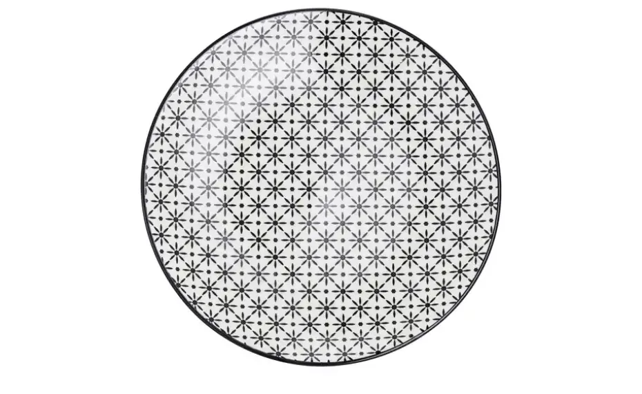 for friends Dessertteller Juna | Schwarz, Weiß, 21,5 cm