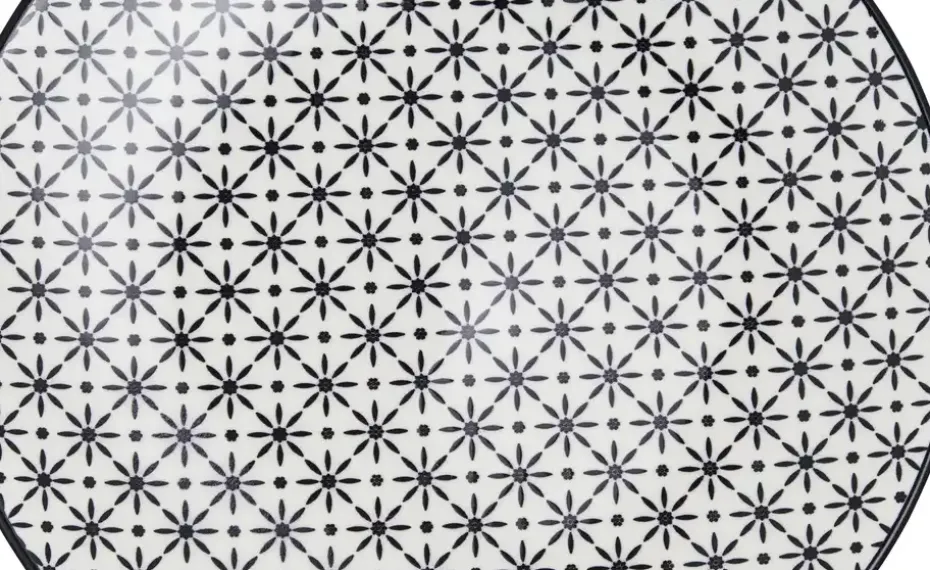 for friends Dessertteller Juna | Schwarz, Weiß, 21,5 cm