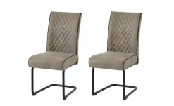 Freischwinger 2er-Set Maria | Taupe | Möbel Höffner