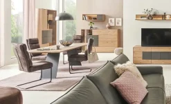 Freischwinger mit gemütlichem Rückenkissen Lampang | Anthrazit