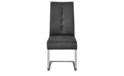 Freischwinger mit Griff Valas | Grau, Längsnaht am Rücken