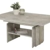 Funktionscouchtisch Pantelleria | Betonoptik, Grau