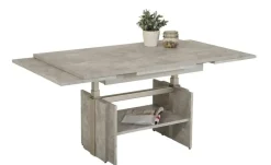 Funktionscouchtisch Pantelleria | Betonoptik, Grau