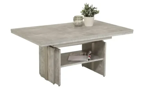Funktionscouchtisch Pantelleria | Betonoptik, Grau