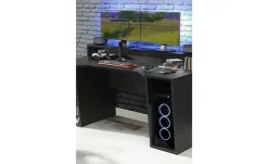 Gaming Tisch Zocker 2 | matt, Schwarz | Möbel Höffner