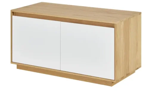 Garderobenbank Tiba | Weiß, Eiche bianco | Höffner