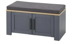 Garderobenbank Toneo | Eiche (Nachbildung), Blau