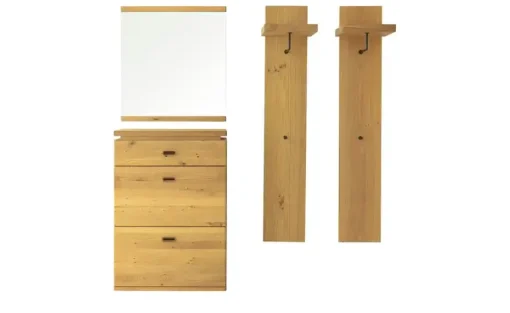 Garderobenkombination 4 teilig Woodland | Wildeiche