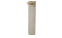 Garderobenpaneel Longo | Eiche bianco, Taupe | Höffner