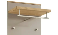 Garderobenpaneel Longo | Eiche bianco, Taupe | Höffner