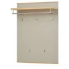 Garderobenpaneel Longo | Eiche bianco, Taupe | Höffner