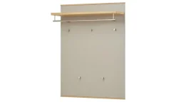 Garderobenpaneel Longo | Eiche bianco, Taupe | Höffner