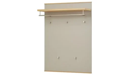 Garderobenpaneel Longo | Eiche bianco, Taupe | Höffner