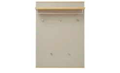 Garderobenpaneel Longo | Eiche bianco, Taupe | Höffner