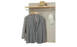 Garderobenpaneel Longo | Eiche bianco, Taupe | Höffner