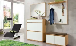 Garderobenpaneel  Tiba  | Weiß, Eiche bianco, BH 83 x 109 cm