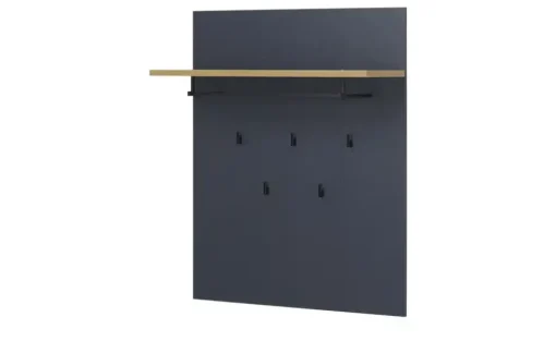 Garderobenpaneel Toneo | Eiche (Nachbildung), Blau