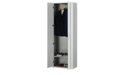 Garderobenschrank Juno | Weiß, Aluminiumgrau | Höffner