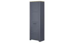 Garderobenschrank Toneo | Eiche (Nachbildung), Blau