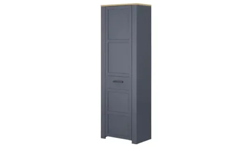 Garderobenschrank Toneo | Eiche (Nachbildung), Blau