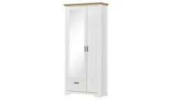 Garderobenschrank, 2-türig Varese | Pinie (Nachbildung), Weiß, Asteiche (Nachbildung)