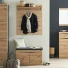 Garderobenschrank Turino Neo | Asteiche (Nachbildung), Anthrazit