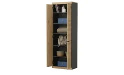 Garderobenschrank Turino Neo | Asteiche (Nachbildung), Anthrazit