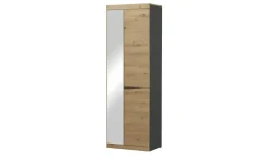 Garderobenschrank Turino Neo | Asteiche (Nachbildung), Anthrazit