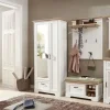 Garderobenschrank Varese | Pinie (Nachbildung), Weiß, Asteiche (Nachbildung)