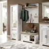 Garderobenschrank Varese | Pinie (Nachbildung), Weiß, Asteiche (Nachbildung)