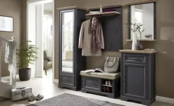 Garderobenschrank Varese | Graphit, matt, Asteiche (Nachbildung)
