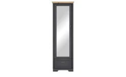 Garderobenschrank Varese | Graphit, matt, Asteiche (Nachbildung)