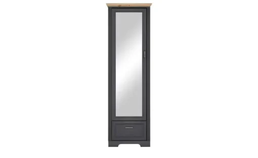 Garderobenschrank Varese | Graphit, matt, Asteiche (Nachbildung)