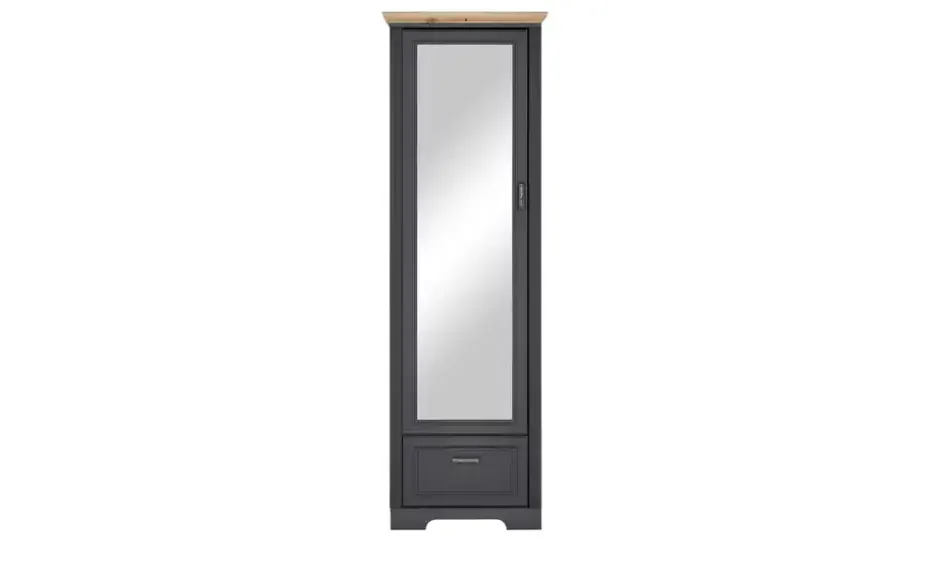 Garderobenschrank Varese | Graphit, matt, Asteiche (Nachbildung)