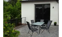 Gartenmöbel 5er-Set | Mattglas, Anthrazit, matt