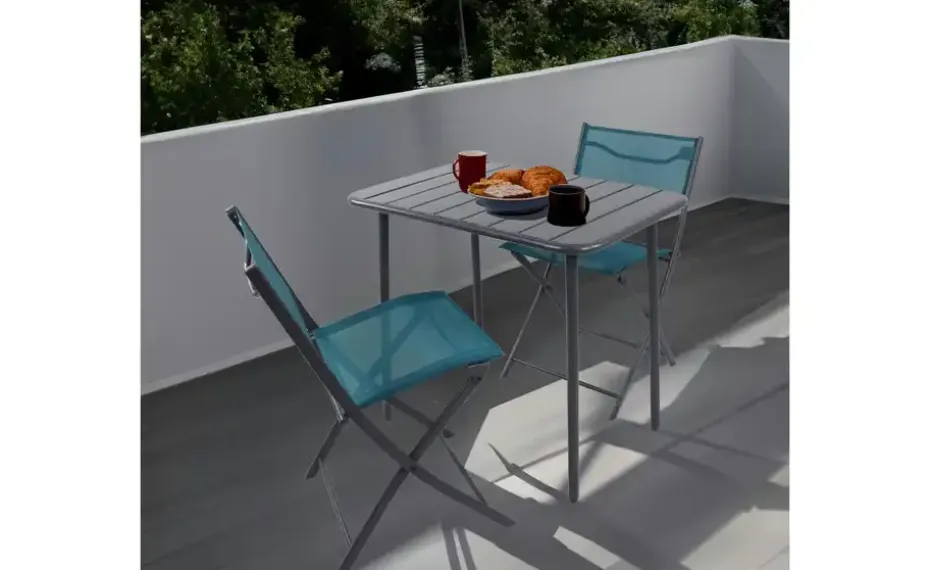 Gartenmöbel 3er-Set | Türkis, Türkis | Möbel Höffner