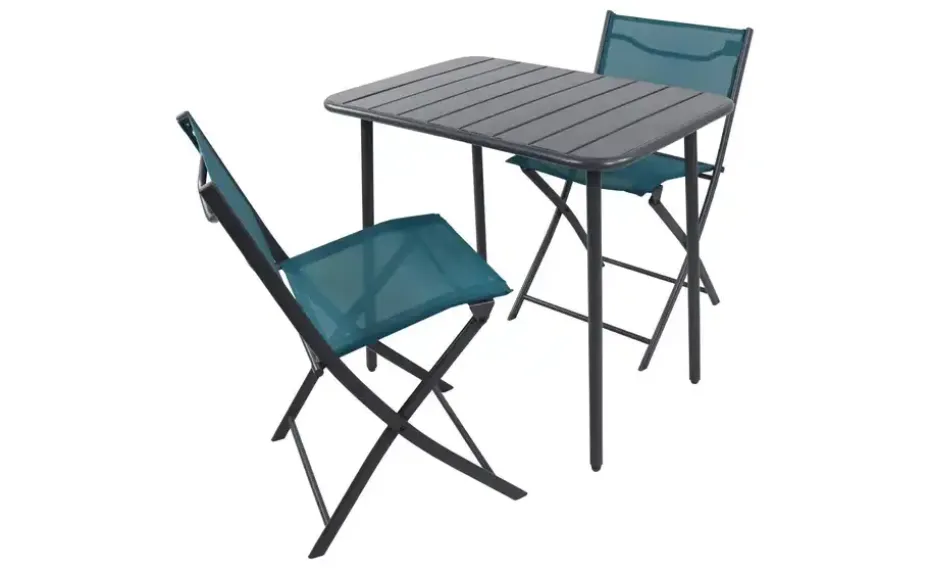 Gartenmöbel 3er-Set | Türkis, Türkis | Möbel Höffner
