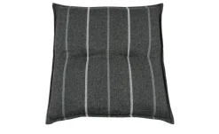 GO-DE Wendeauflage Lines | Hockerauflage, Dunkelgrau, Weiß