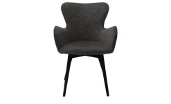 Gray & Jones Armlehnstuhl mit Diamant-Steppung Tierra Fuego Two | Anthrazit, Buche, Schwarz, lackiert