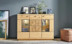 Gray & Jones Highboard mit Beleuchtung Black Coast Two