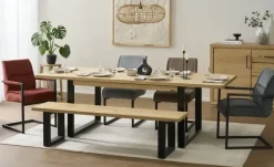 Gray & Jones Kufen-Esstisch  ausziehbar Black Coast One