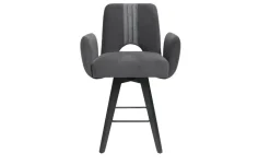 Gray & Jones Tresensessel Black Coast One | Anthrazit, Armlehne, Drehfunktion