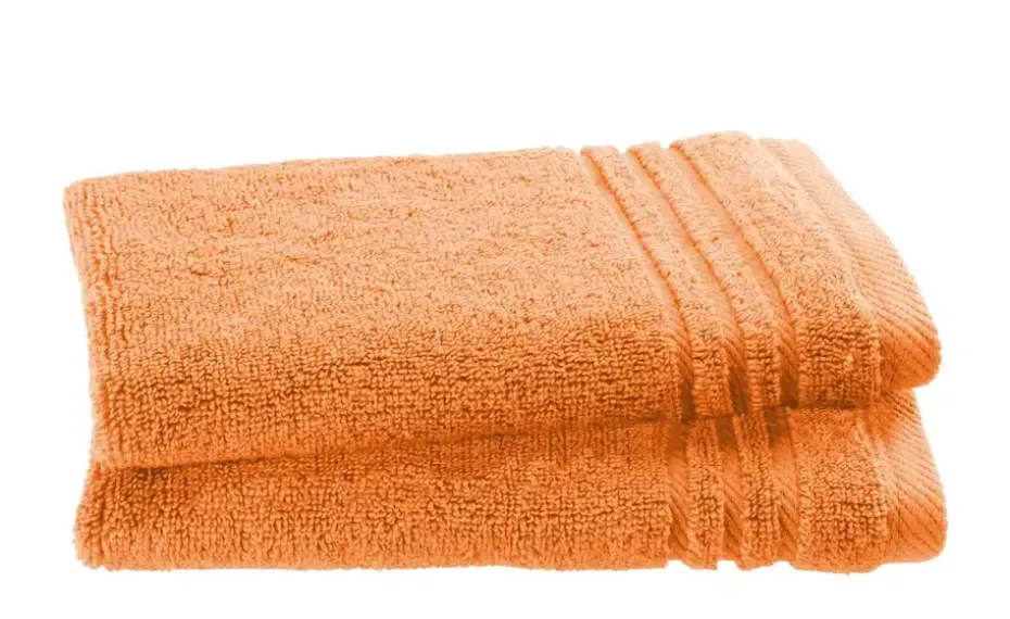 Gästetuch (30 x 50cm), 2er-Set Orange Soft Cotton