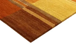 Handgeknüpfter Naturteppich Sensation Silk Soya | 70x140 cm, Orange